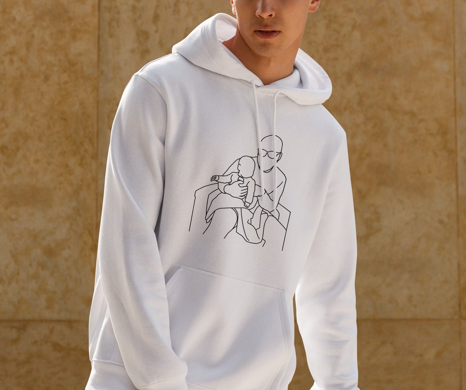 Custom Embroidered Portrait from Your Photo T-Shirt - Image 4
