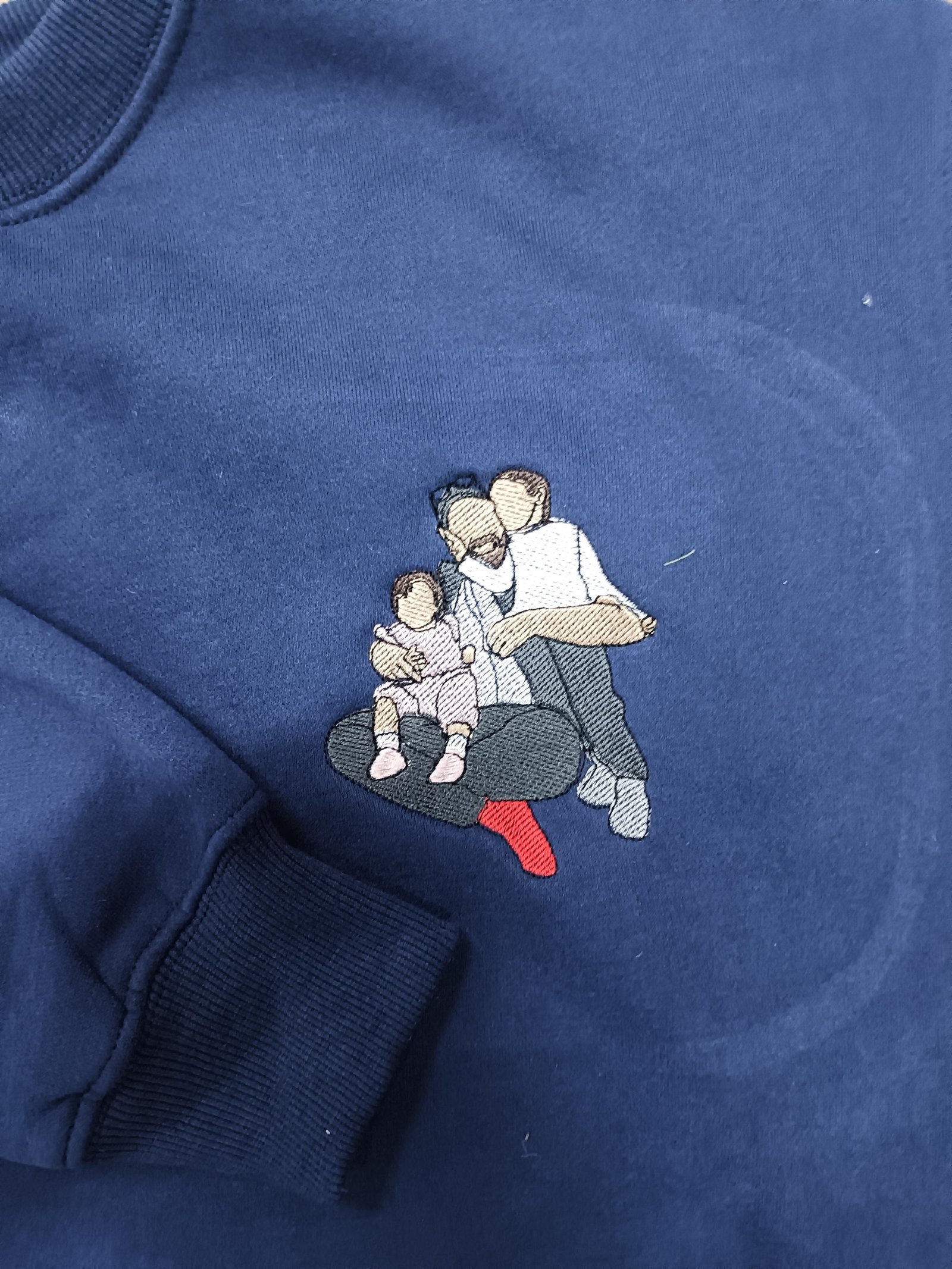 Custom Embroidered Portrait Sweatshirt - Premium Quality - Image 3