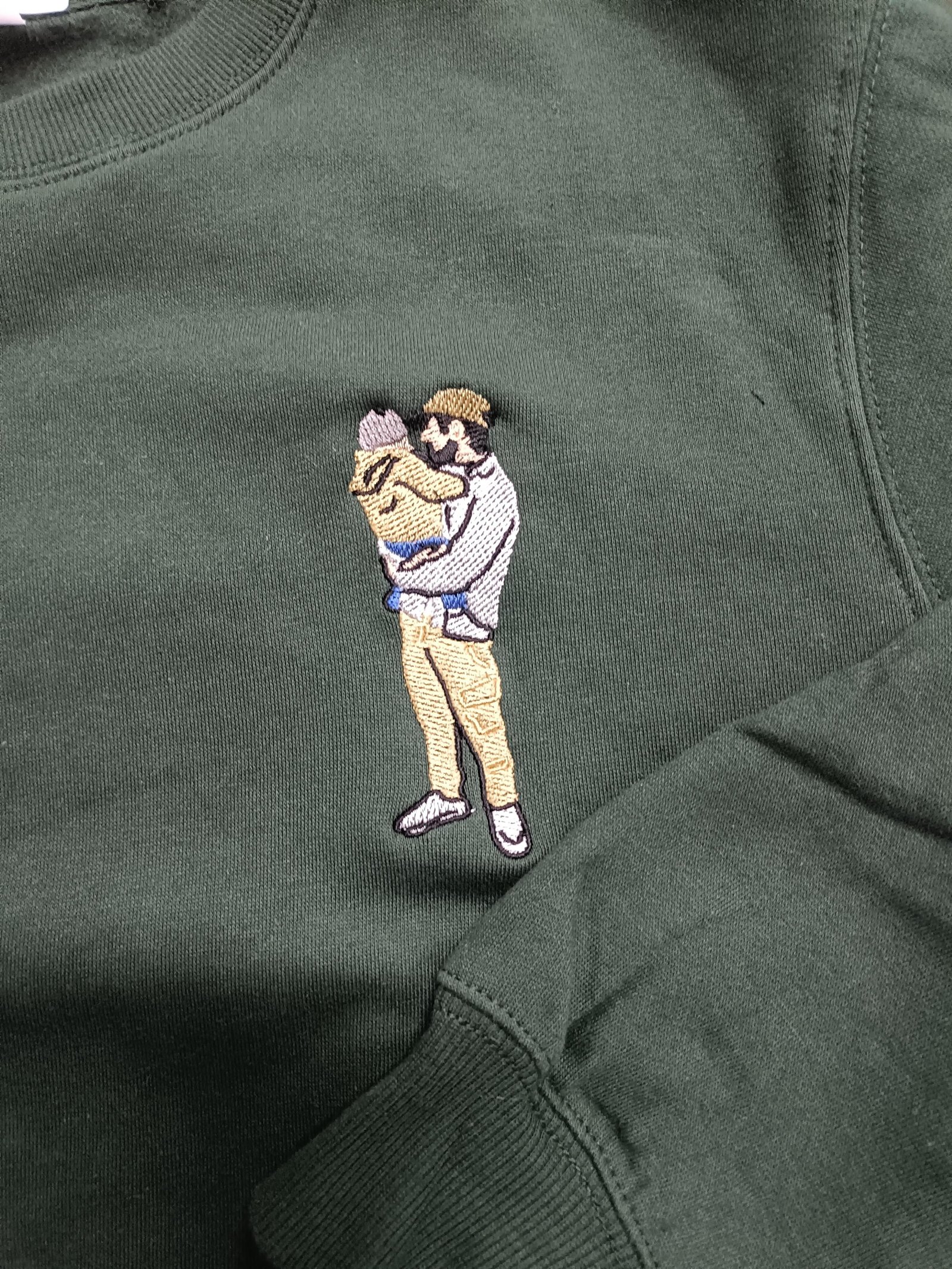 Custom Embroidered Portrait Sweatshirt - Premium Quality - Image 4