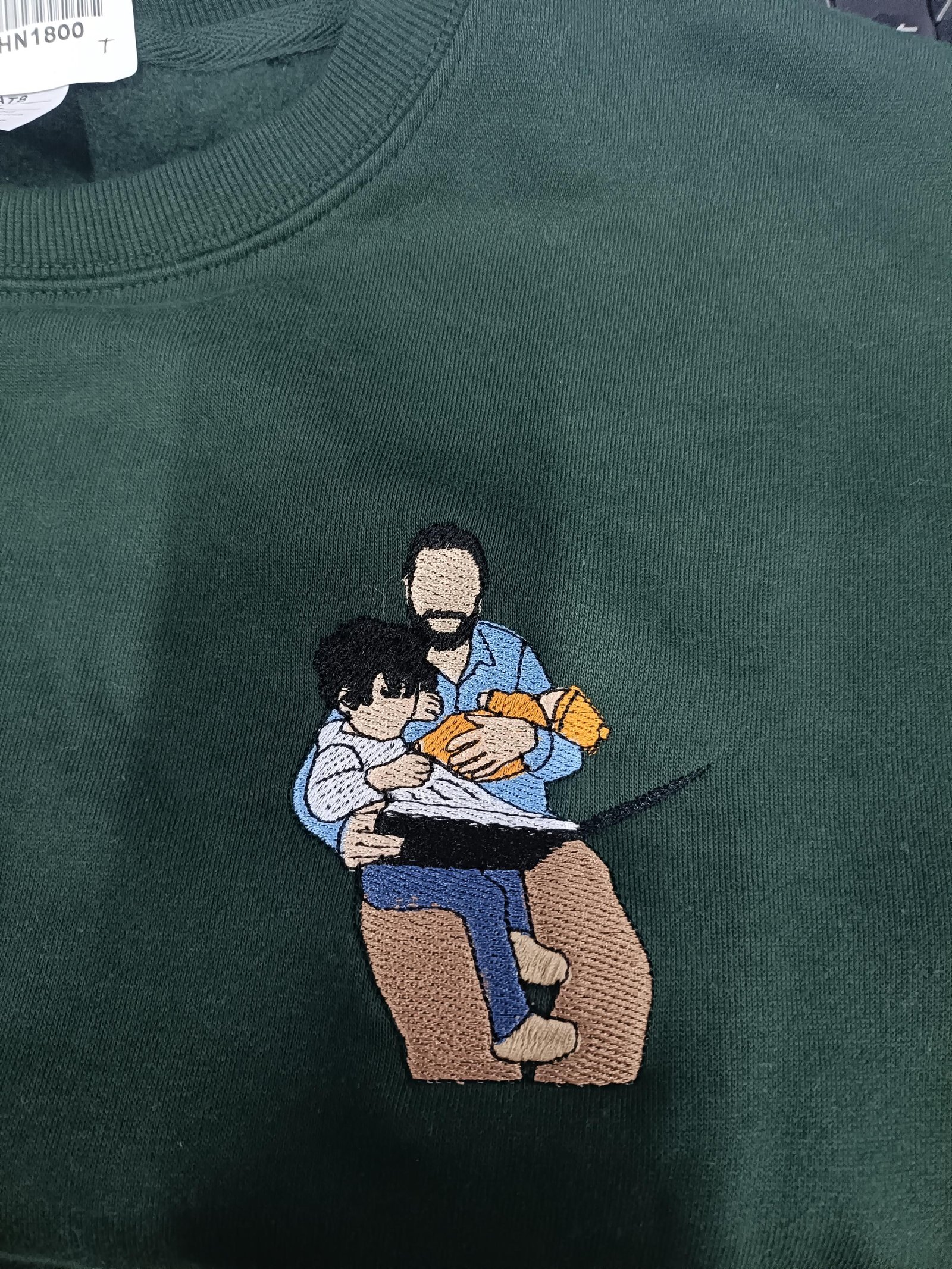 Custom Embroidered Portrait Sweatshirt - Premium Quality - Image 7