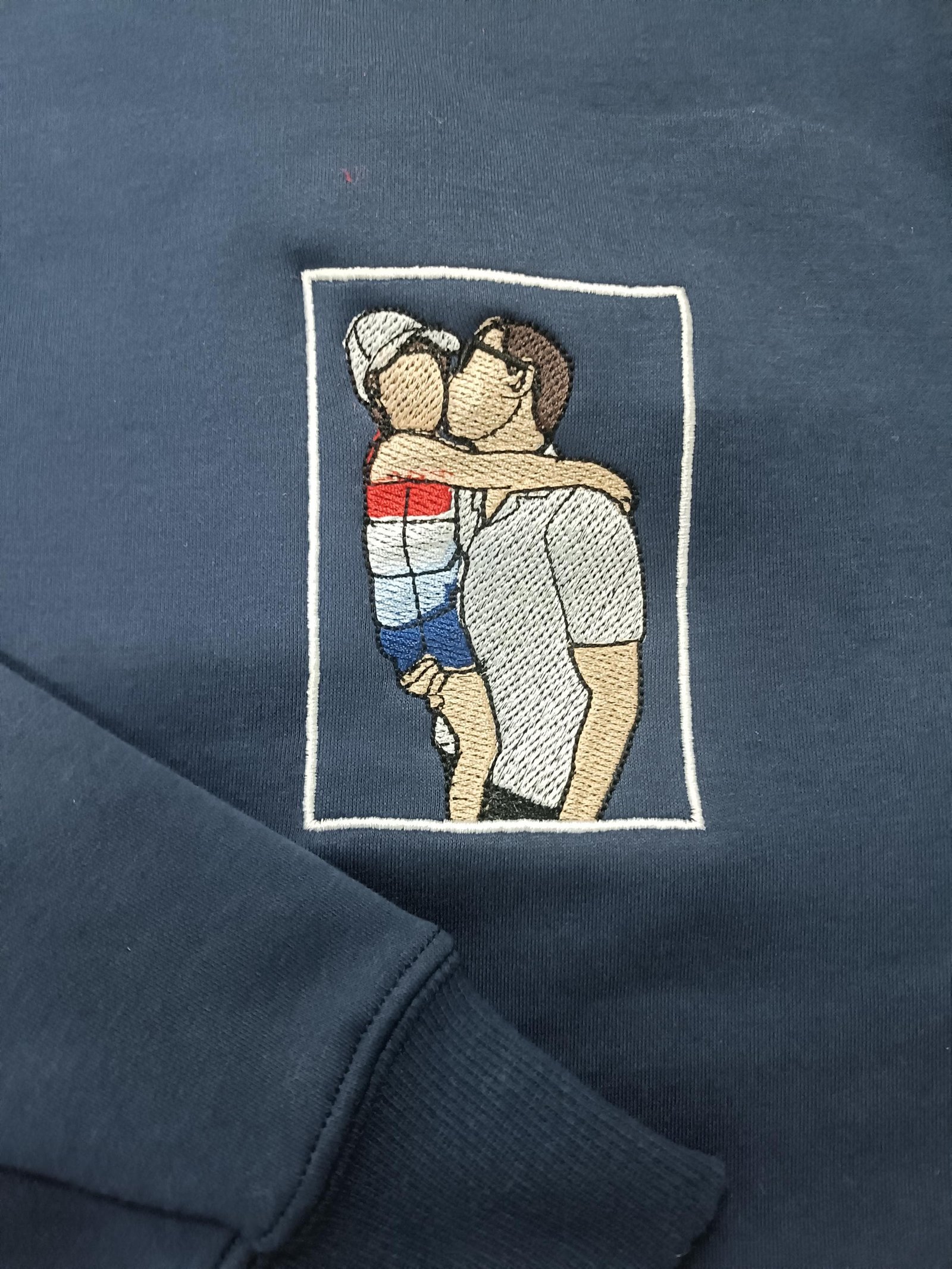 Custom Embroidered Portrait Sweatshirt | Personalized Family Gift