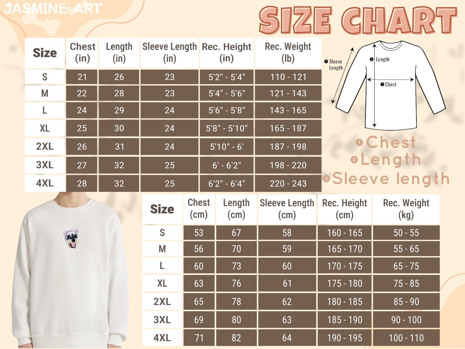 Dog & Cat Face Embroidery Sweatshirt - Image 9