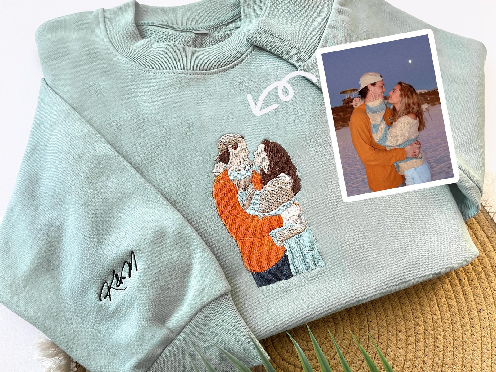 Embroidered Dad Portrait Sweatshirt - Image 3