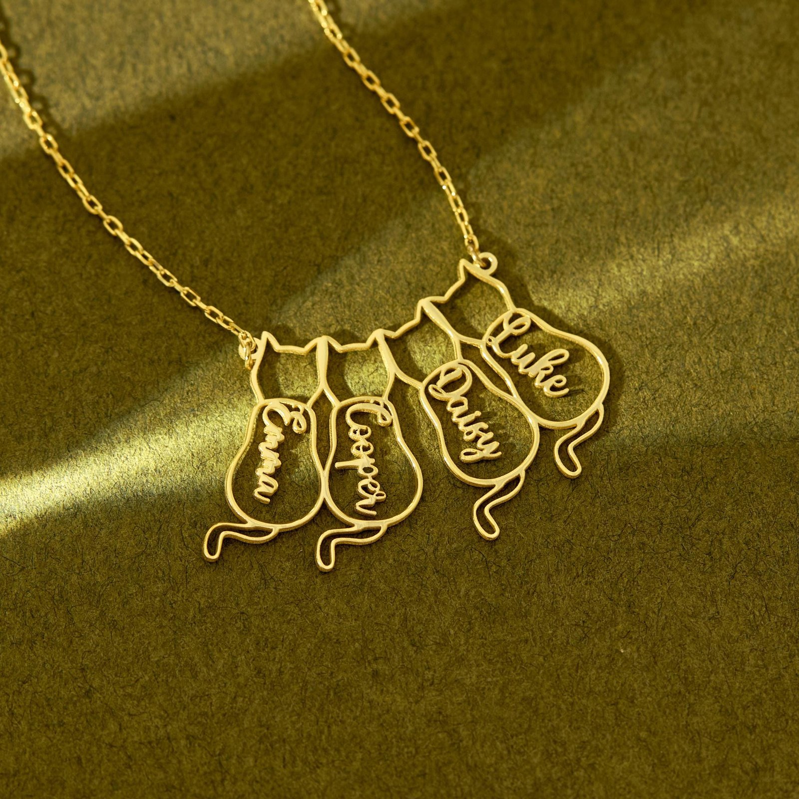 Dainty Cat Name Necklace | Cat Lover Minimalist Personalized Jewelry - Image 3