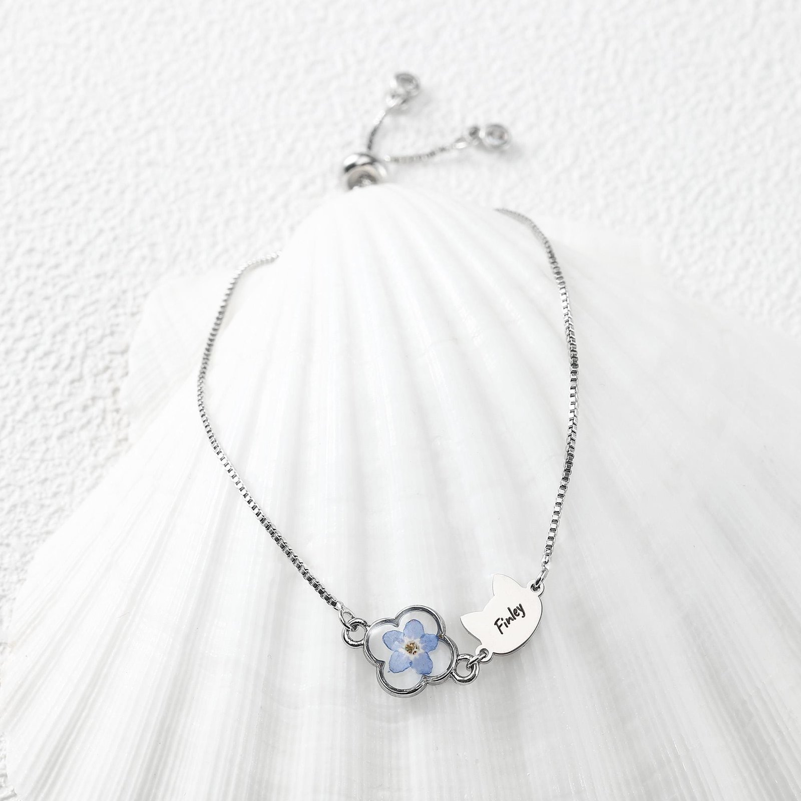 Personalized Cat Name Bracelet | Cat Memorial Jewelry Sympathy Gift - Image 10