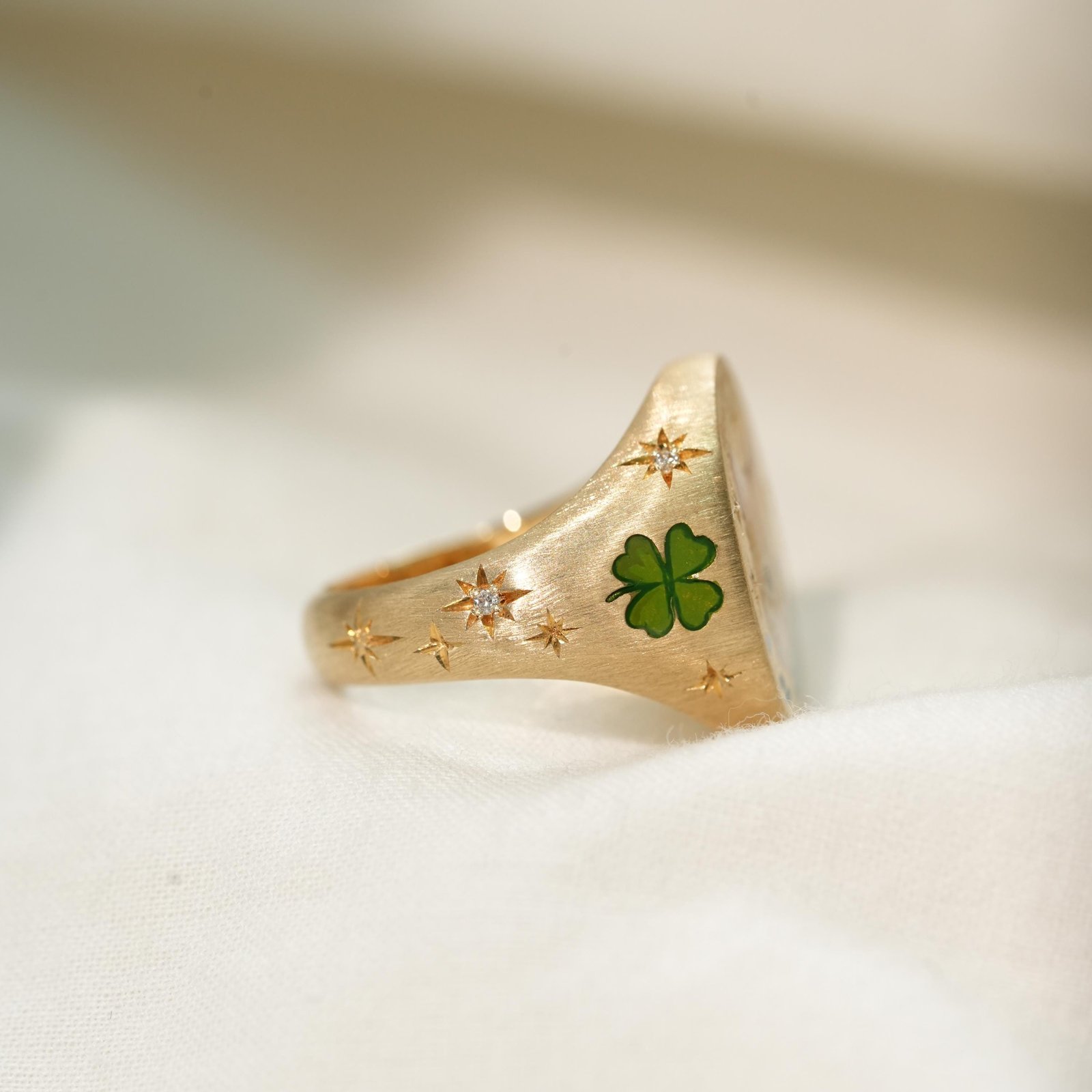 Custom Cat Portrait Ring | Pet Enamel Ring Memorial Jewelry - Image 4