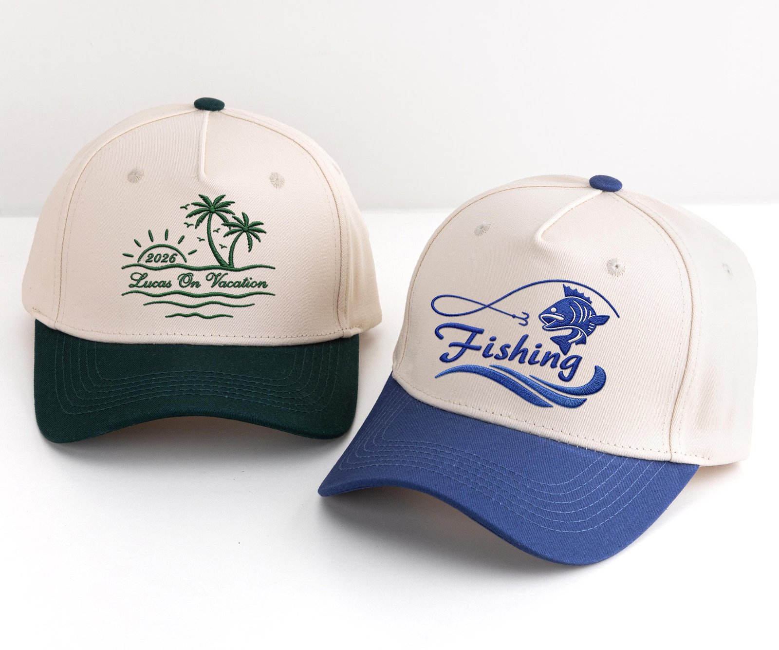 Personalized Text Embroidered Hat | Custom Trucker Cap Logo Design - Image 6